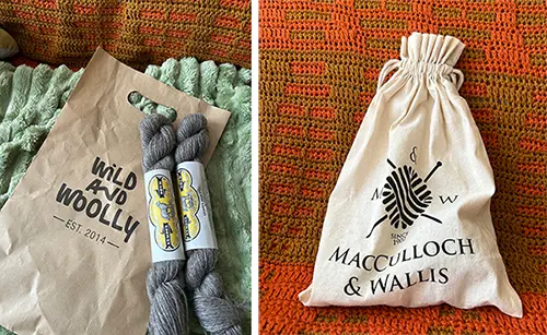 MacCulloch & WallisとWild and Woolly Londonのショッピングバッグの画像