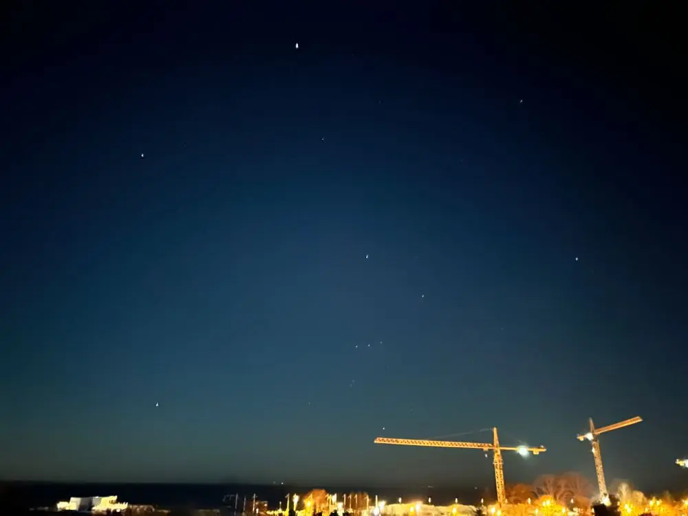 エストニアの夜空