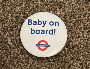 Baby on boardのバッジ