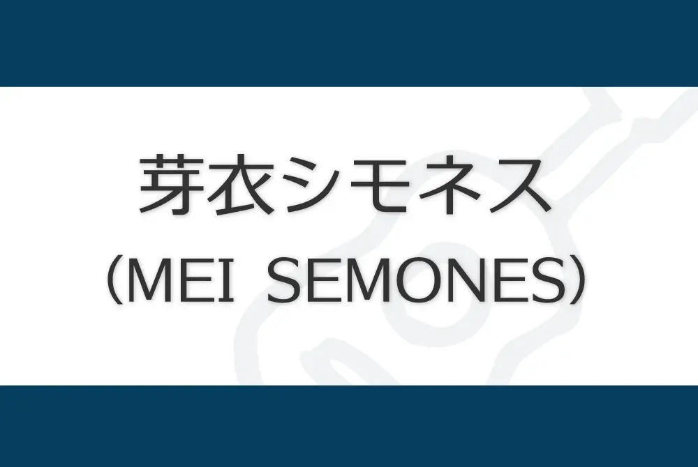 MEI SEMONES 芽衣シモネス