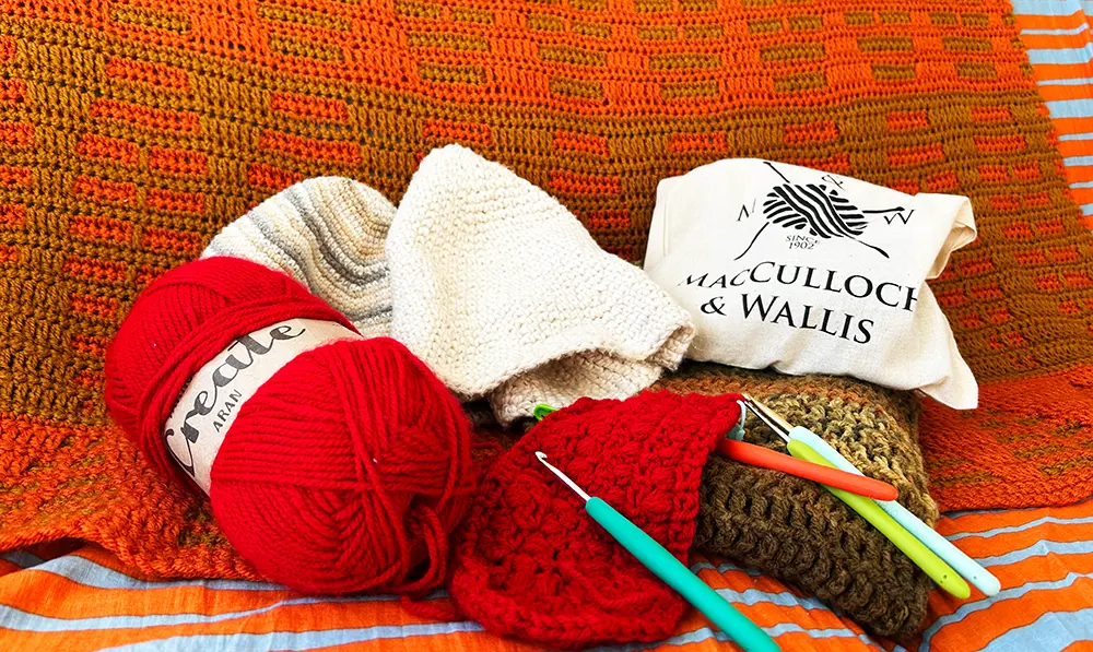 crochet かぎ針編みの画像